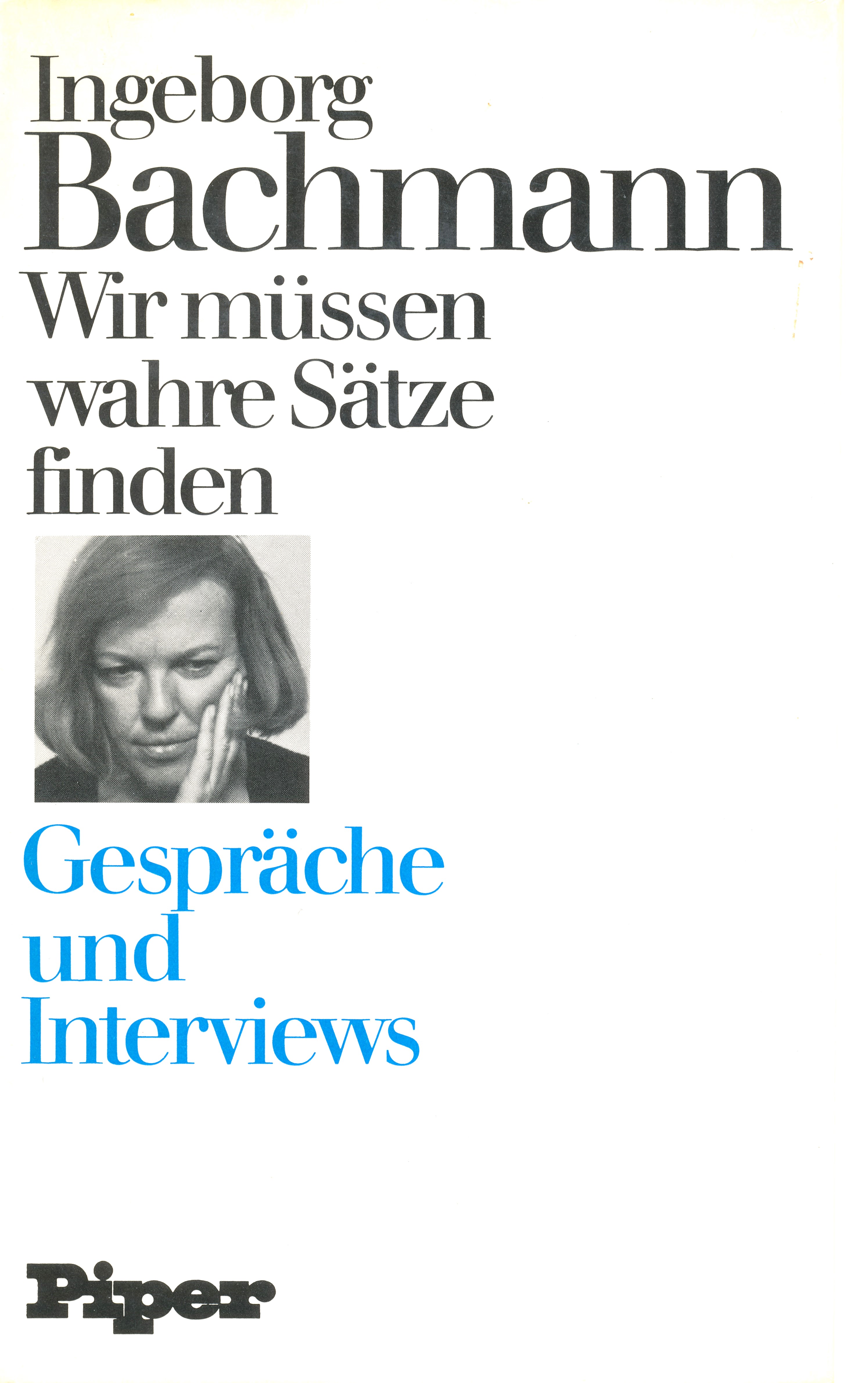 Wir m&uuml;ssen wahre S&auml;tze finden